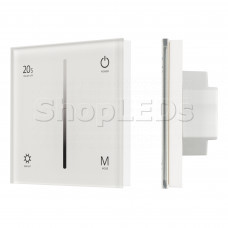 Панель SMART-P6-DIM-G-IN White (12-24V, 4x3A, Sens, 2.4G) (ARL, IP20 Пластик, 5 лет)