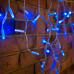 Гирлянда Айсикл (бахрома) светодиодный, 4,8 х 0,6 м, белый провод, 220В, диоды синие, NEON-NIGHT, SL255-136
