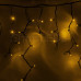 Гирлянда Айсикл (бахрома) светодиодный, 5,6 х 0,9 м, черный провод "КАУЧУК", 220В, диоды желтые, NEON-NIGHT, SL255-241