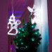 Фигура светодиодная "Снеговик" на присоске с подвесом, белый, SL501-013
